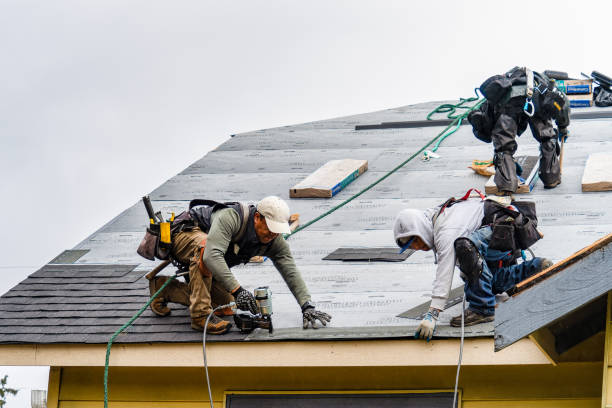 Professional Roof Replacement technician working in Sonyea, NY